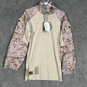 Propper FROG Combat Shirt Mens Medium Beige Desert MARPAT FR 1/4 Zip USMC